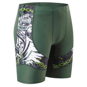 Pantalones cortos de compresión de alto rendimiento para hombres con tecnología de ajuste cómodo y absorción del sudor - Product Image 3