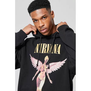 À la mode nouveauté 100% français éponge coton personnalisé imprimé sweats à capuche 3D avant côté bouffant sweats à capuche broderie Logo hiver 6XL - Product Image 5