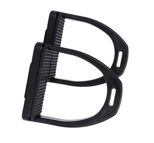Étriers d'équitation réutilisables selle équestre fers de sécurité en acier inoxydable légers à large bande de roulement anglais Western - Product Image 6