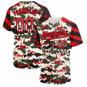 Unisex Baseball Jersey Custom Team Uniform 100% Polyester Breathable Moisture-Wicking Fabric Button-Down <b>Collar</b> Short Sleeves - Product Image 1