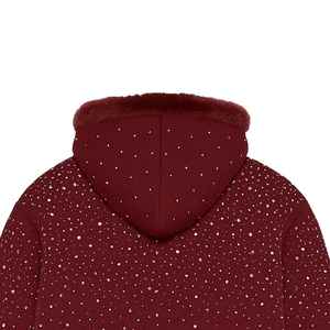 Nouveau sweat-shirt à capuche en diamant et strass de marque privée, noir, hiver, vintage, best-seller, homme, 100% coton, logo personnalisé - Product Image 4