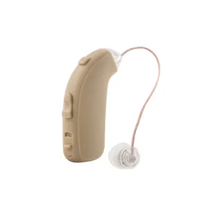HEARKING alat bantu dengar Digital, isi ulang 8 saluran tabung tipis magnetik BTE OE, alat bantu dengar China, telinga baru