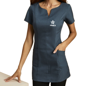 Uniforme Médico para Mujer, Uniforme de Spa, Salón de Belleza y Uñas, Túnica de Punto, Spandex/Poliéster, Personalizable, Alta Calidad - Product Image 1