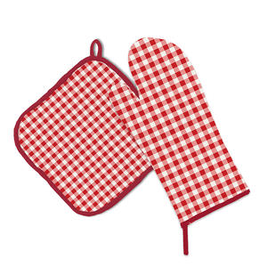 Porte-pot personnalisé avec logo imprimé, design à carreaux, facile à nettoyer, écologique, résistant à la chaleur - Product Image 2