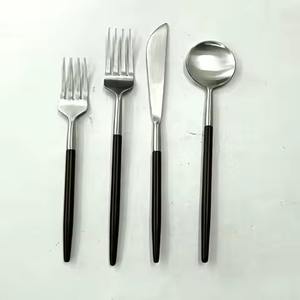 Poignée en rotin poli miroir couverts couverts ensemble pour mariage Table Top nourriture servant manger utiliser couverts ensemble ustensiles - Product Image 3