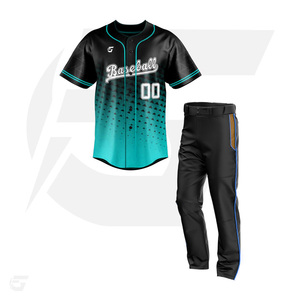 Juegos de uniformes de béisbol de entrenamiento Uniformes de softbol sublimados de poliéster 100% diseñados para equipos de rendimiento y softbol - Product Image 4