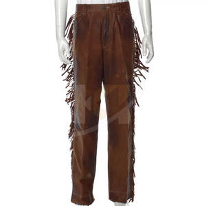 กางเกงหนังนิ่มสำหรับผู้ชายกางเกงสำหรับผู้ชายดีไซน์ไม่เหมือนใครพร้อมโลโก้ตามสั่ง - Product Image 1