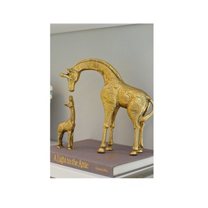 Figura de flamenco dorado de lujo, estatua de Animal de lujo, sala de estar ornamento para, figura de pájaro realista, regalo para Baby Shower, la mejor decoración del hogar - Product Image 2