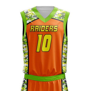 Vente en gros d'équipe conception de logo personnalisé respirant séchage rapide antibactérien ensembles d'uniformes de basket-ball vente imprimée par sublimation - Product Image 3