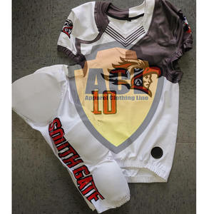 Camiseta de rugby con estampado sublimado de uniforme de fútbol americano personalizado - Product Image 6