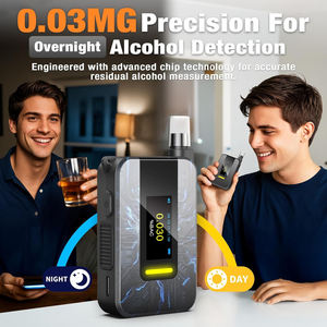 <span class=keywords><strong>Alcootest</strong></span> électrochimique supérieur 300mAh Rechargeable haute précision testeur d'alcool OLED testeur d'haleine avec alarme 3 couleurs - Product Image 4