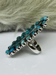 Pendentif Turquoise en Argent Sterling Naturel Pendentif de Mariage Pendentif de Mode Pendentif Bohème Pendentif en Argent Sterling - Product Image 2