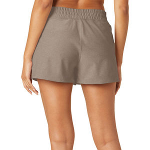 Leggings de gymnastique taille haute pour femmes Shorts Slim Fit Design Taille élastique Shorts d'entraînement de course à pied Motif solide Service OEM - Product Image 3