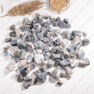 Vente en gros de pierres brutes de guérison, morceaux de cristal concassés en vrac, agate mousse, pierres sculptées, pierres brutes non polies Anshul Impex Art - Product Image 3