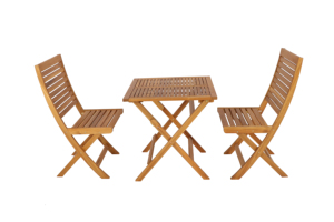 <b>Folding</b> Bistro Set with Space Saving Design Durable Frame and Weather Resistant Finish Ideal for Outdoor Cafes Balconies - Product Image 2