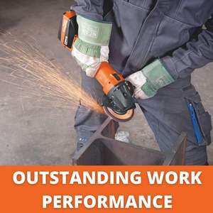 Amoladora Angular Inalámbrica de 4-1/2 Pulgadas de Diámetro, Batería de 18 V y 5.2 Ah, Motor sin Escobillas, Montaje de 5/8-11 Pulgadas para Cortar, Pulir y Desbarbar - Product Image 4