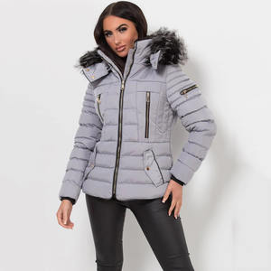 Grande demande Veste d'hiver personnalisée pour femmes Veste bulle épaisse et chaude avec logo avant Service OEM offert - Product Image 3