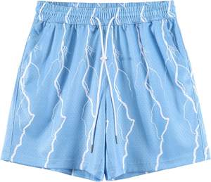 Short en maille personnalisé pour hommes, avec logo de marque Sublimation 100% polyester, streetwear, entrejambe de 5 pouces, basket-ball de gymnastique, 2025 - Product Image 3