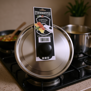 Metalsomma Tapa de Olla de Acero Inoxidable Cromado Pulido de 26 cm con Acabado 430, Apta para Horno - Product Image 3