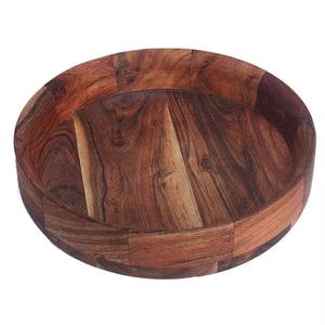 Ensemble de bols en bois d'acacia élégant de qualité supérieure, pinces de service, grands bols à salade en bois élégants pour les mariages, artisanat, bol à mélanger en verre - Product Image 1