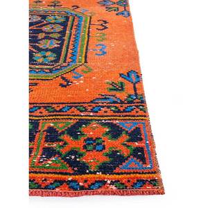 Alfombra de Lana Anudada a Mano de Gran Tamaño, Diseño Geométrico Rojo y Naranja, para Sala de Estar o Pasillo, 9x12 Rectangular, Pae-2523 - Product Image 4