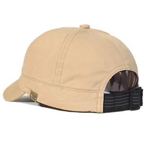 Gorra de béisbol de ala corta de algodón para hombres y mujeres suave Vintage papá sombrero ajustable estilo camionero gorras de perfil bajo - Product Image 6
