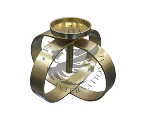 Juego más vendido de 3 candelabros de aluminio con acabado dorado, soporte de Pilar personalizado para decoraciones navideñas para el hogar, Metal elegante - Product Image 6