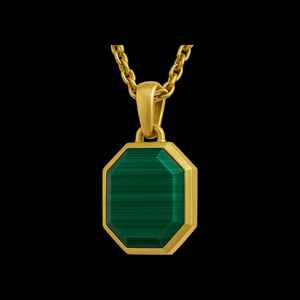 จี้อัญมณีสีทอง14 KT สไตล์มินิมอลลิสต์มรกตชุบโรเดียมเครื่องประดับอินเดีย - Product Image 4