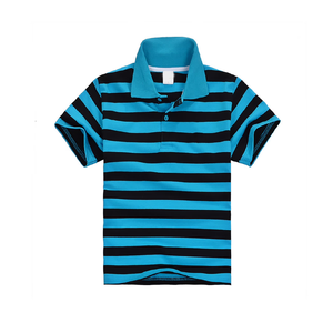 Polos rayés pour enfants de haute qualité Design personnalisé rayé à la mode col rabattu élégants polos pour enfants de BD - Product Image 6