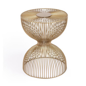 Dessus en métal de luxe noir pur avec métal de console d'incrustation d'os de table enduit de poudre pour le prix d'usine direct de salon et d'hôtel - Product Image 5