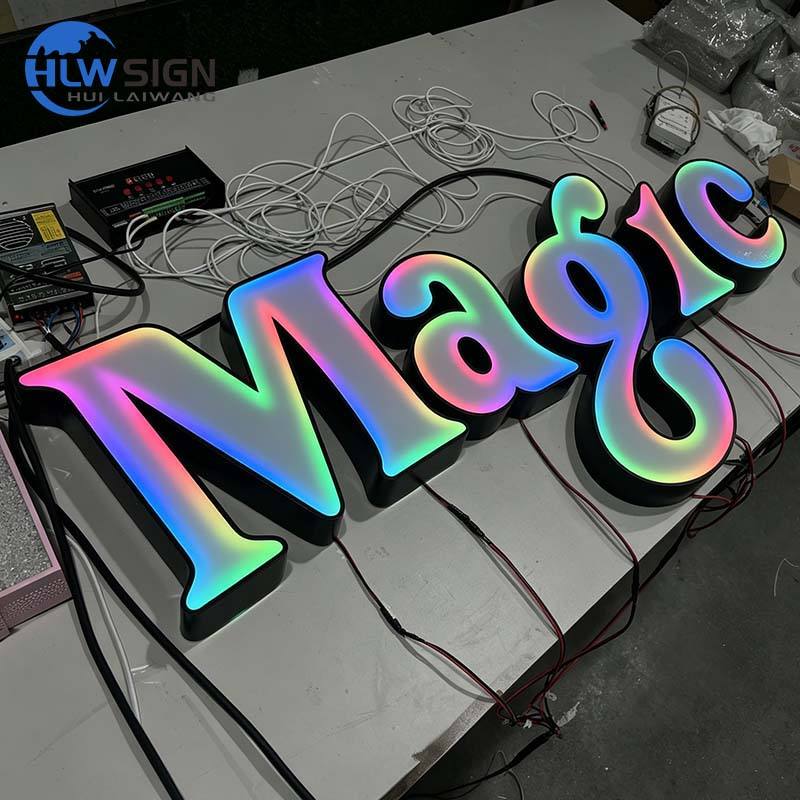 Factory Direct 100+ Color Changing Dynamic Effect Rgb Sign Business ...