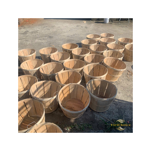 ตะกร้าสานไม้ธรรมชาติแท้  รักษ์โลก คุณภาพสูง  สีตามสั่ง ขนาดตามสั่ง  สินค้าขายส่งจากเวียดนาม - Product Image 5