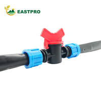 Duurzame UV-bestendige 16mm druppelbandfittingen van PP-plastic, irrigatieconnectoren voor landbouw, voor waterbesparende systemen op boerderijen