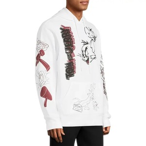 2025 Fabricante personalizado Y2K Hombres French Terry 100% Algodón Bajo Mínimo de gran tamaño 3D Logo Cara completa Toda la cremallera Sudadera con capucha Puff Print - Product Image 3