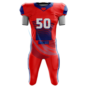 Ensemble maillot et pantalon de football américain à manches courtes et à séchage rapide conçu sur mesure Nouveau style personnalisé pour hommes - Product Image 1