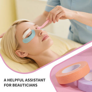 Ruban pour cils en mousse micro personnalisée, gel de silicone, rose vif, pour peaux sensibles, bleu et noir colorés, pour extensions de cils - Product Image 3