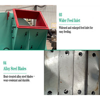 Déchiqueteuse et broyeur de bois à moteur haute performance de grande capacité 380V 11000W 3T/h Outils de jardin