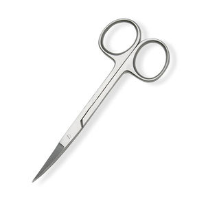 Tijeras alemanas de acero inoxidable para Iris, acabado en arena, hoja afilada quirúrgica médica curvada, tamaño de 4,5 pulgadas - Product Image 4