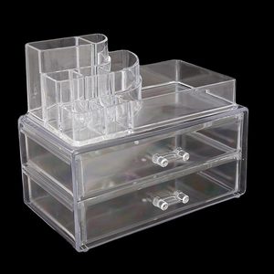 Acrylic Cosmetic <b>Makeup</b> Organizer Storage <b>Box</b> - White - Product Image 2