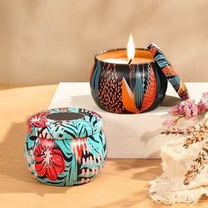 Style classique Offre Spéciale rétro métal bougie boîtes pot de bougie avec couvercle pot de cire maison et Table Accent décoration de mariage - Product Image 6