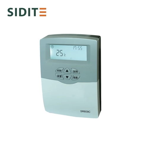Professional SR609C Digital Display Solar System Controller 3-Time Heating Manual Boost 2000W Auxiliary Power Water Heaters
