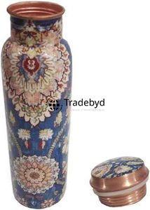 Deluxe pure copper bottle crafted for homes ayurveda inspired hydration solution exclusive handmade eco Tradebyd - Product Image 3