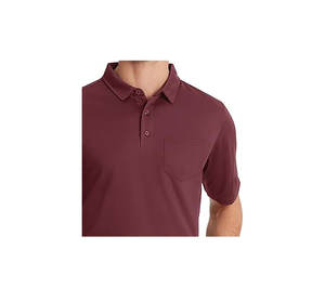 Hommes pour Polo Slim Fit à manches courtes T-shirt élégant à col Logo brodé personnalisé tricoté décontracté imprimé en vrac en gros - Product Image 4