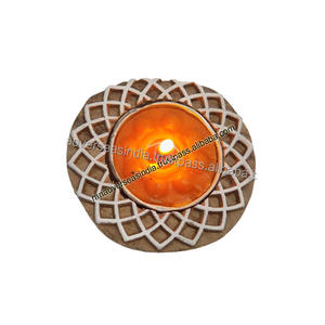 Bougeoir en bois artisanal pour bougies chauffe-plat pour anniversaire, noël et décoration de la maison - Product Image 3