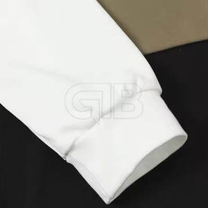 Qualité supérieure 100% coton goutte épaule pull à capuche nouveau Design décontracté automne pulls avec col à capuche motif solide - Product Image 4