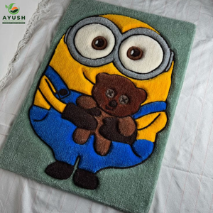 Tapis en laine Anime de qualité supérieure, tissé à la main, pour chambre d'enfant, salle de jeux, chambre à coucher et maisons propres à l'usage des animaux domestiques - Product Image 2