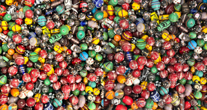 Perles en verre de chevron sur mesure, modèles multicolores pour créateurs de bijoux et magasins de perles, 1 pièce - Product Image 5
