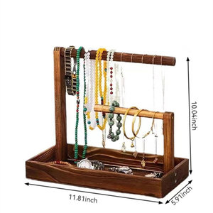 Customize Metal Jewelry Stand High Quality Top Selling Jewelry Holder Latest Design From India at Reasonable Price Black Coated - Product Image 3
