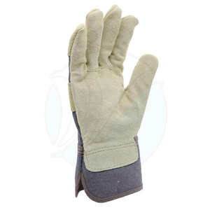 Gants de construction robustes fiables et durables pour la protection de la sécurité des constructeurs, ajustement confortable et matériau en cuir - Product Image 2