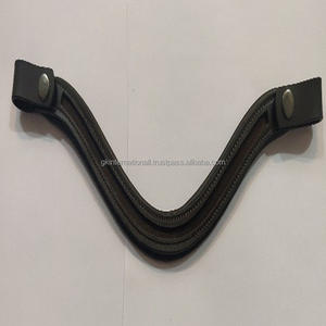 BANDA PARA CEJAS DE CANAL VACÍA DE CUERO GENUINO DE ALTA CALIDAD CON ACOLCHADO DURADERO Y BOTÓN DE BUCLE AJUSTABLE - Product Image 5